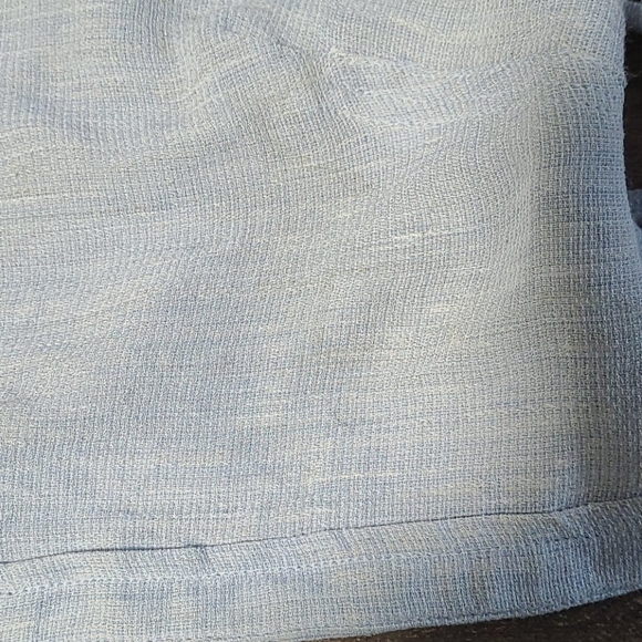 La Seta by Asya Linen Blend Crop Top  back Tie Sz Small - Picture 11 of 12